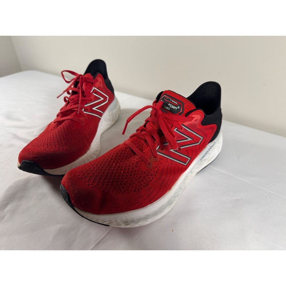 New Balance Fresh Foam 1080 v11 Mens Running Shoes Red Black Sneakers M1080R11